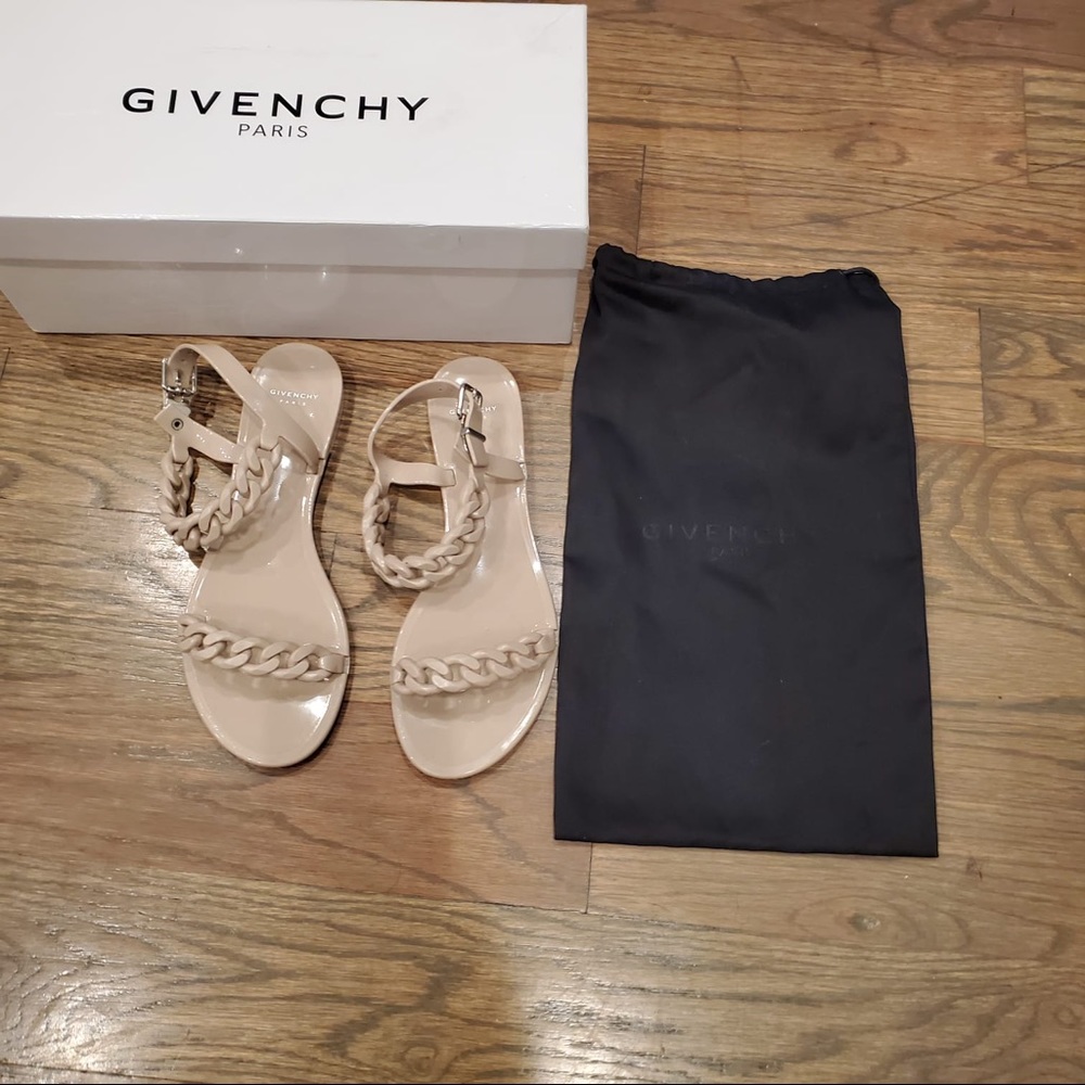 Givenchy Beige Jelly Sandals